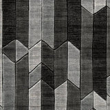 Color swatch showing black and gray tones of Chayse rug