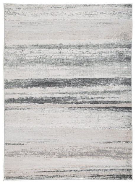 Close-up of Abanett Multi 5'3" x 7'3" rug texture and colors