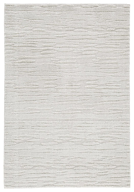Ivygail Gray 5x7 Rug close-up detail of high-low 19mm pile texture