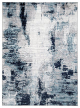 Leonelle Cream Blue Gray 5'3 x 7'3 Rug side detail