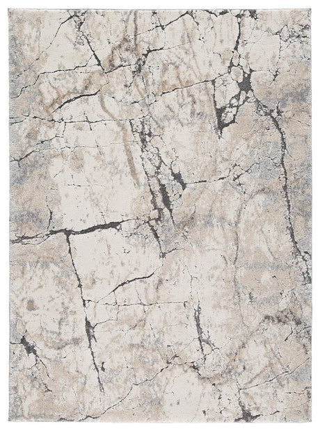Wyscott Multi 5'3" x 7'3" rug detailed texture close-up