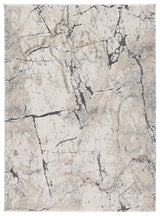 Wyscott multi-color 7'10" x 10'3" large area rug folded detail