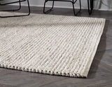 Jossick Cream Taupe 7'8" x 10' rug texture detail
