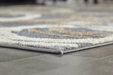 Detail of Faelyn Multi rug pile and edge