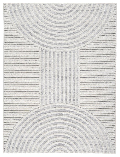 Close-up of Lambworth rug geometric pattern
