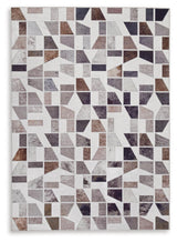 Close-up of Jettner Multi rug texture and pattern