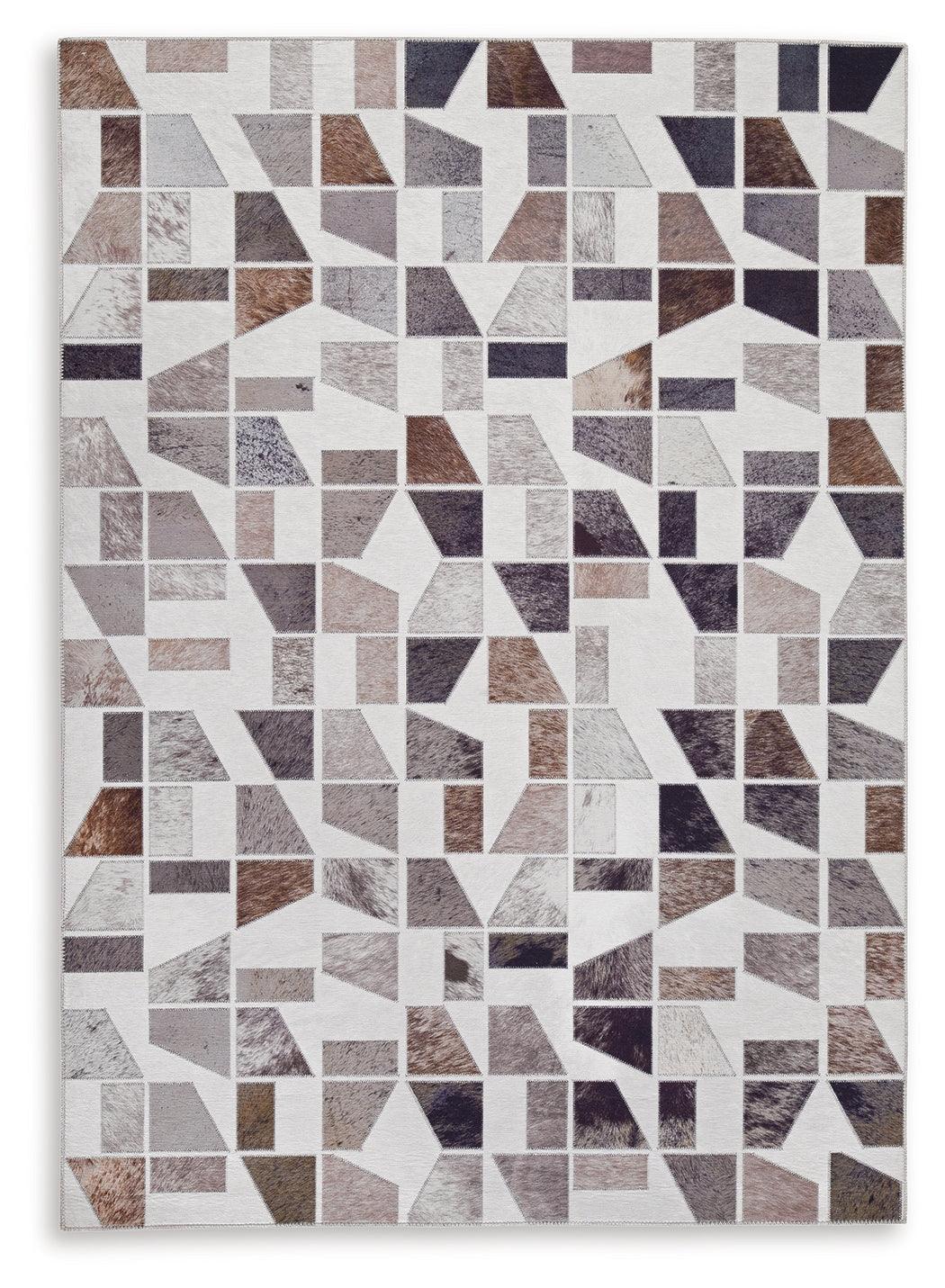 Close-up of Jettner Multi rug texture and pattern