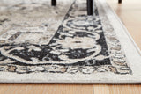 Detail of jute backing and edge of Gregmoore Multi rug