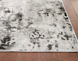 Close-up of Greyland Multi rug pile and fabric weave