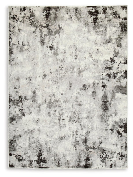 Greyland Multi 5' x 7' rug detailed texture and color close-up