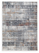 Close-up detail of Rhettner rug texture and pattern