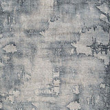 Langrich Blue gray cream abstract rug fabric swatch close-up