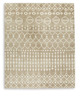 Bunchly rug close-up showing motif pattern