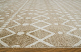 Detail of Bunchly rug tribal motif pattern
