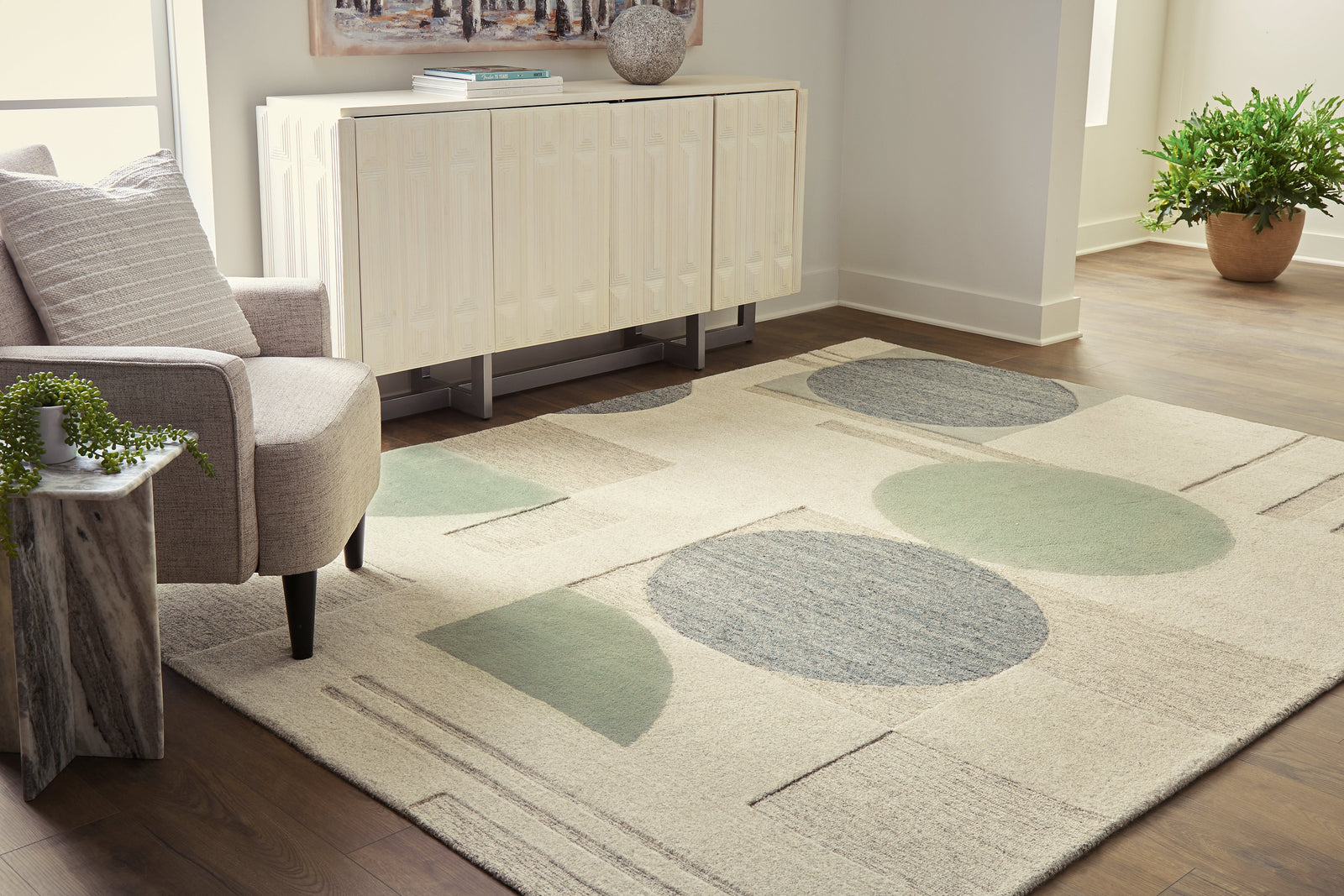 Dallane Linen Blue Green 8' X 10' Rug