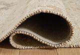 Rolled detail showing texture of Calkin handwoven rug