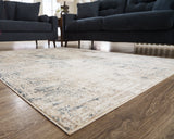 Detail of Gentor rug edge and jute backing