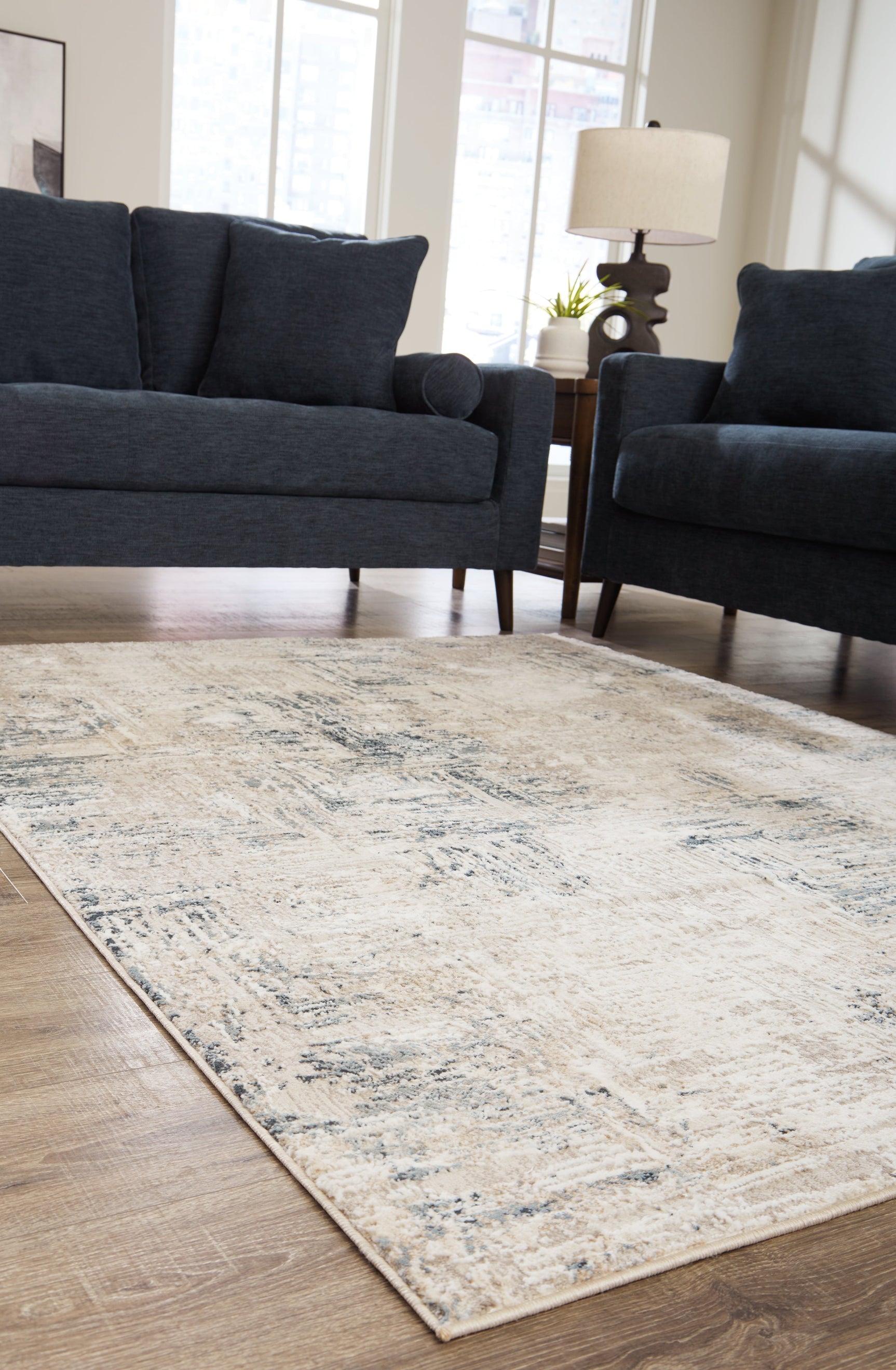 Machine woven texture detail of Gentor rug