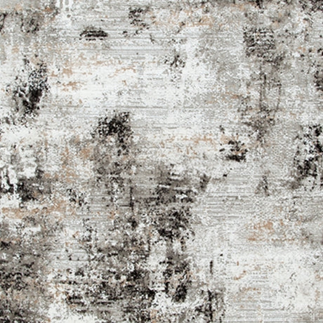 Langwell rug color swatch black gray white tan