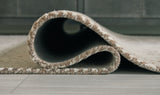Rolled detail of Jadott Beige Brown Medium Rug