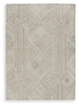 Jadott Medium Rug corner detail showing tufting