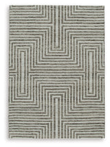 Close-up detail of Jossen geometric pattern