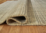 Rolled Janston rug displaying fabric texture