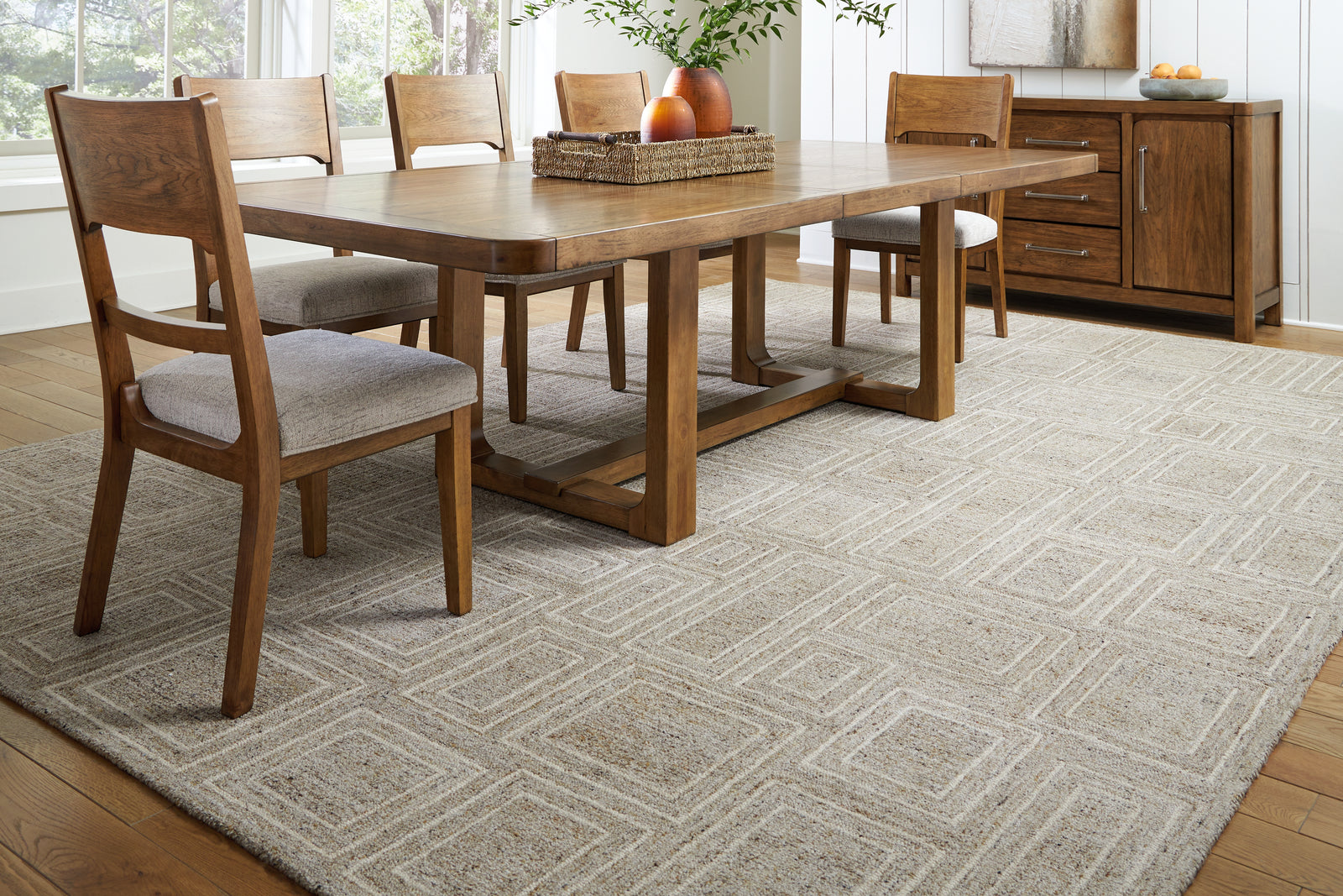 Brickburgh Gray Ivory Honey Extra Large Rug