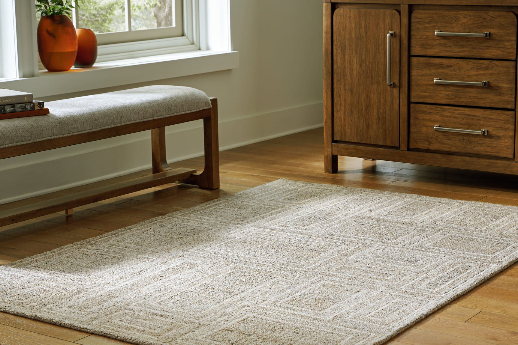 Brickburgh Gray Ivory Honey Medium Rug