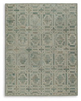 Jossland Rug detail showing hand-tufted wool polyester blend