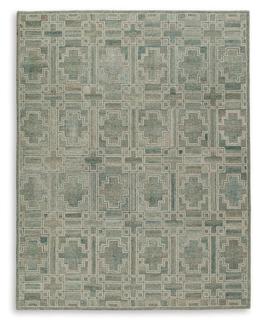 Jossland Rug detail showing hand-tufted wool polyester blend