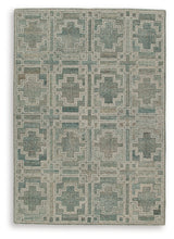 Close-up of Jossland rug hand-tufted wool pattern