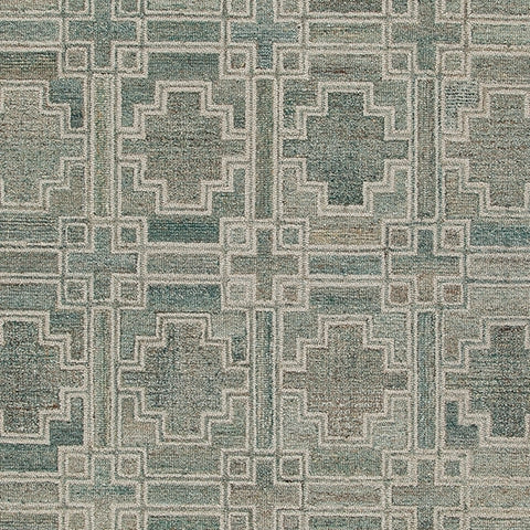 Swatch of green and ivory colors in Jossland rug