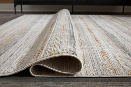 Side view showing thickness of Artney Medium Rug