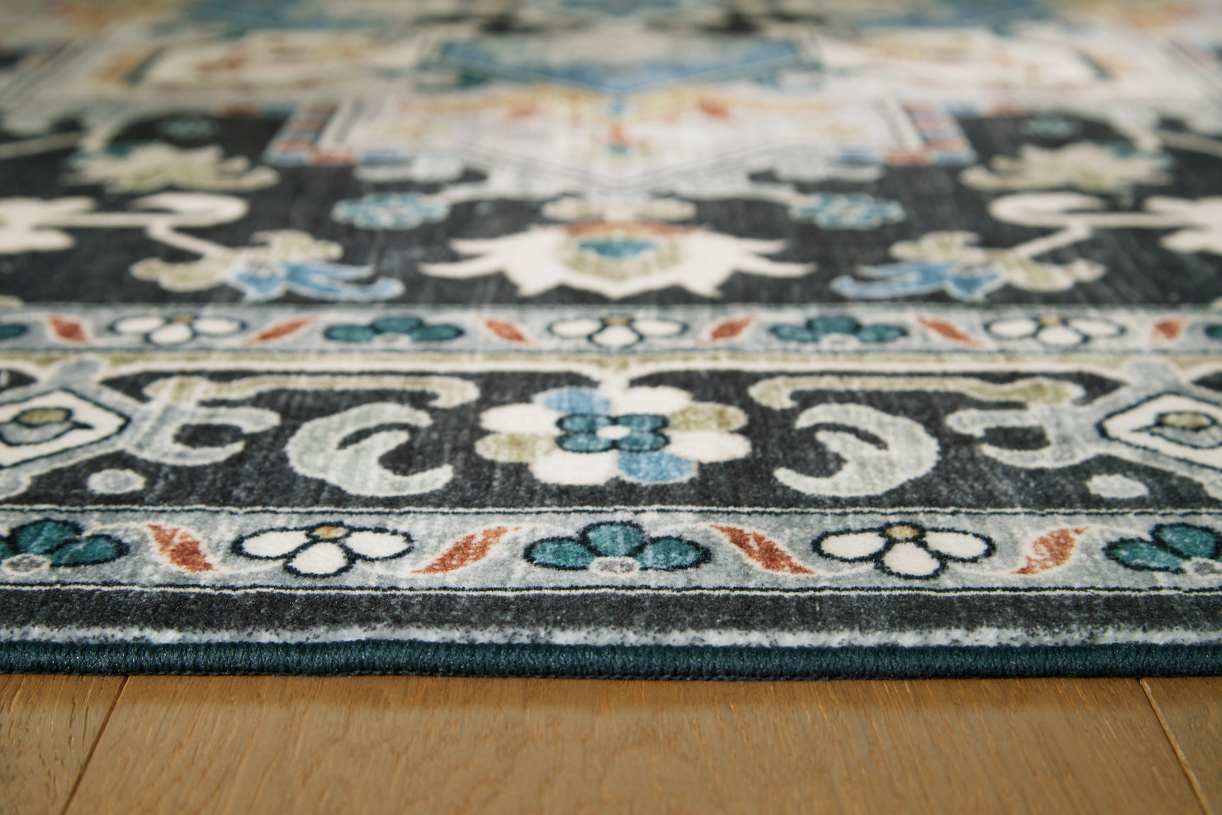 Close-up of Leningston rug fabric and pile