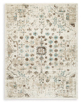 Jossler Rug close-up showing floral medallion pattern