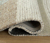 Rolled edge detail of Edrickhill abstract rug