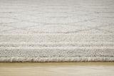 Detailed view of rug pile and cotton backing