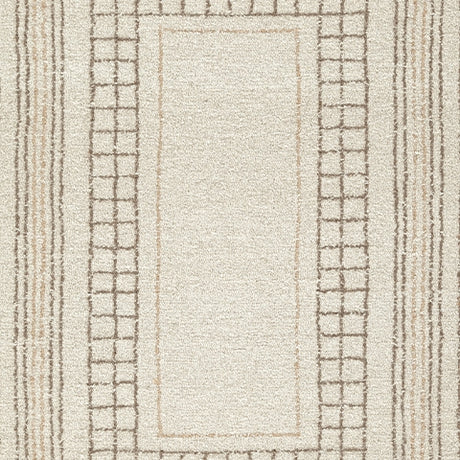 Fabric color swatch for Idaman Taupe and Brown Rug