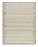 Emorymore rug close-up detail of stepped border