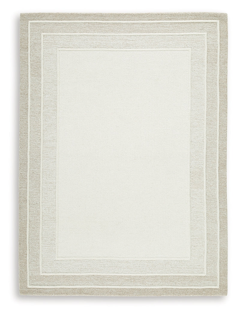 Close-up of Teelgan Rug hand-tufted wool texture