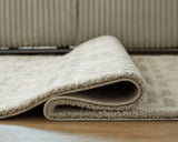 Close-up of Maconville rug edge and pattern