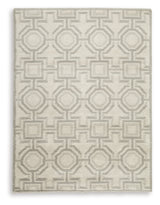 Close-up of Maconville rug's woven polypropylene fabric
