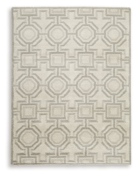 Close-up of Maconville rug's woven polypropylene fabric