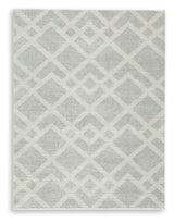 Close-up of Unawick rug geometric pattern