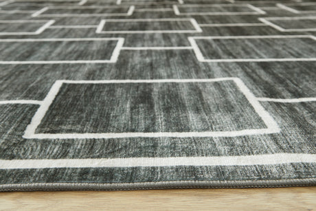 Elderland rug pile detail with roll edge