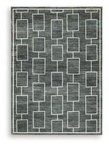 Elderland area rug geometric pattern detail