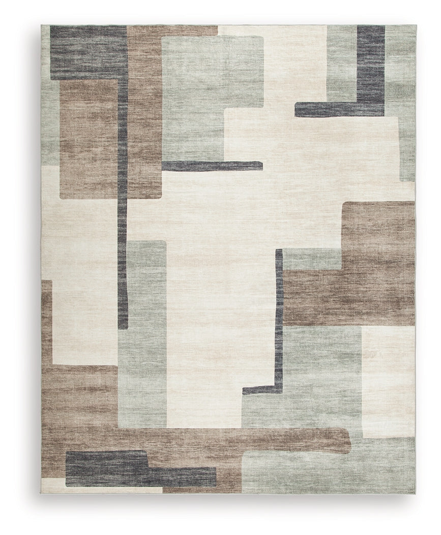 Larkport rug abstract pattern close-up detail