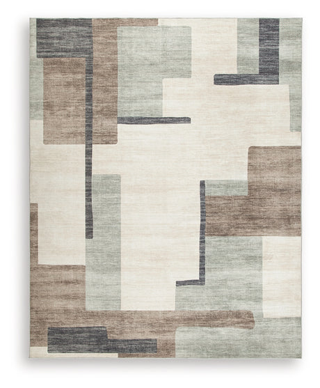 Larkport rug abstract pattern close-up detail