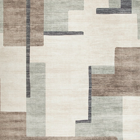 Larkport fabric swatch showing cream brown gray colors